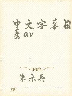 中文字幕日韩国产av