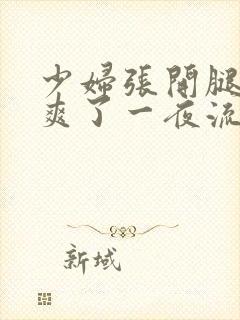 少妇张开腿让我爽了一夜流水