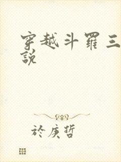 穿越斗罗三的小说