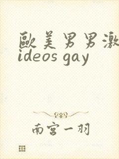 欧美男男激情videos gay