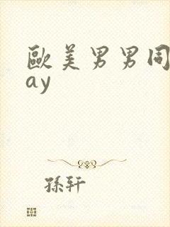 欧美男男同性gay