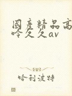 国产精品高潮呻呤久久av