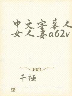 中文字幕人妻熟女人妻a62v