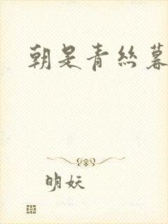 朝是青丝暮成雪