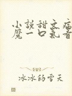 小说甜文病娇魅魔一口气看封面
