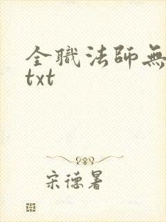 全职法师无删减txt