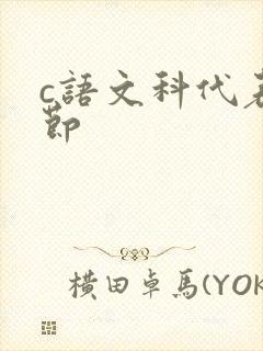 c语文科代表一节