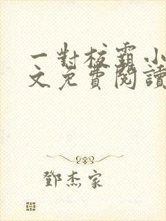 一对校霸小说全文免费阅读