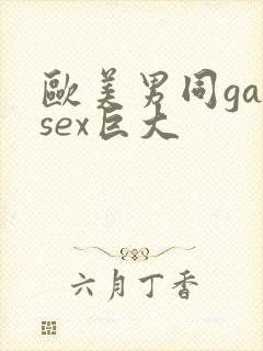 欧美男同gaysex巨大