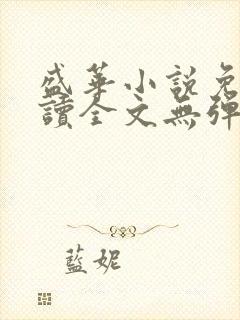 盛华小说免费阅读全文无弹窗