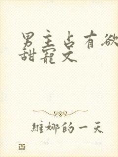 男主占有欲强的甜宠文