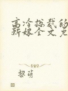 高冷总裁的抵债新娘全文免费阅读封面