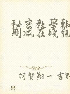 秘密教学韩漫无删减在线观看