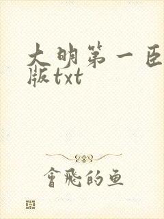 大明第一臣精校版txt