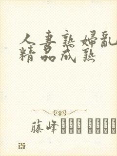 人妻熟妇乱又伦精品成熟