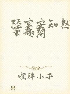 陆宴安知然小说笔趣阁