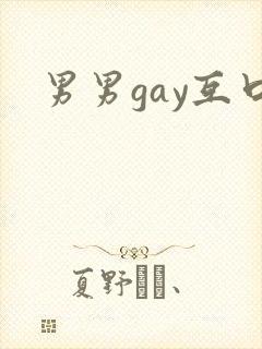 男男gay互口