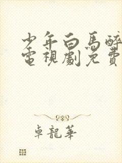 少年白马醉春风电视剧免费观看全集封面