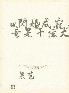 w闪婚成宠老公竟是千亿大佬
