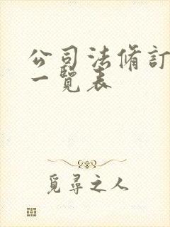 公司法修订对照一览表