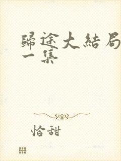 归途大结局最后一集