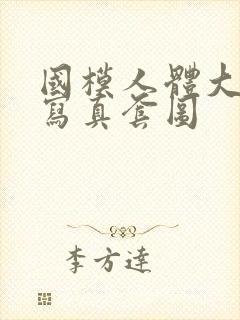 国模人体大尺度写真套图封面