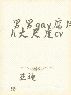 男男gay腐片h大尺度cv封面