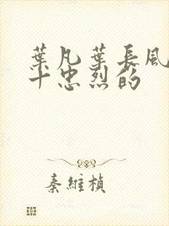 叶凡叶长风一门十忠烈的封面