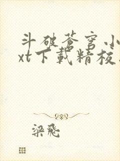 斗破苍穹小说txt下载精校版