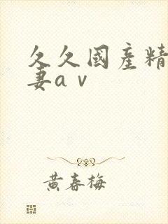 久久国产精品人妻aⅴ