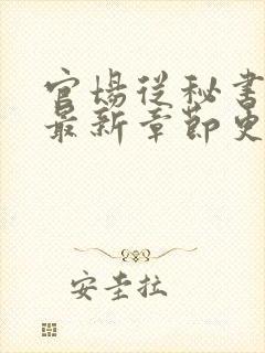 官场从秘书开始最新章节更新封面