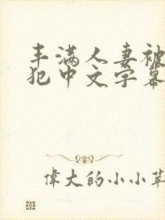 丰满人妻被公侵犯中文字幕