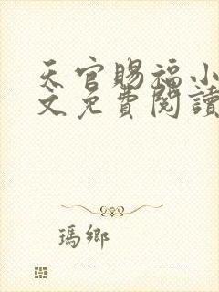 天官赐福小说全文免费阅读笔趣阁封面