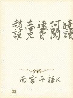 赵志远何晓雨小说免费阅读最新章节封面