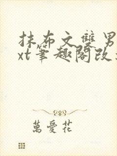 抹布文双男主txt笔趣阁改造