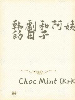 韩剧和阿姨同居的日子封面