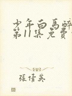 少年白马醉春风第11集免费观看