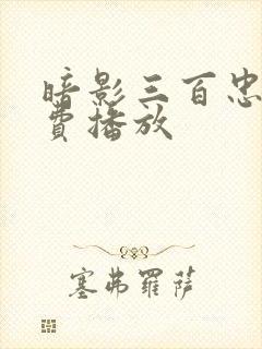 暗影三百忠魂免费播放