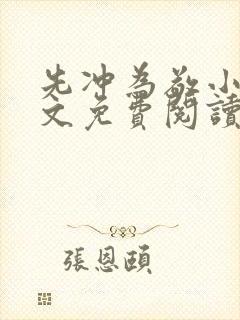 先冲为敬小说全文免费阅读无弹窗