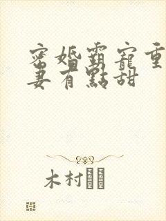 密婚霸宠重生娇妻有点甜封面