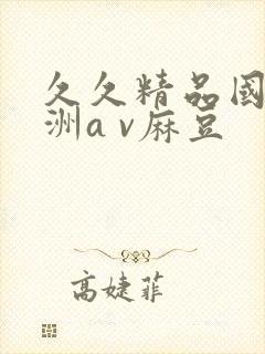 久久精品国产亚洲a v麻豆