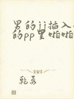 男的jj插入女的pp里啪啪视频