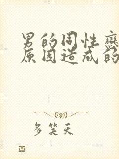 男的同性恋什么原因造成的