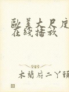 欧美大尺度视频在线播放