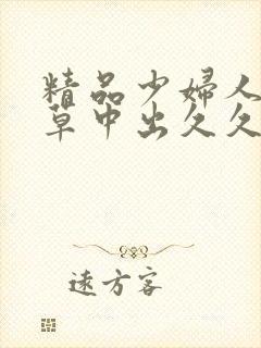 精品少妇人妻嫩草中出久久