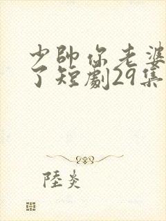 少帅你老婆又跑了短剧29集
