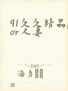 91久久精品por人妻