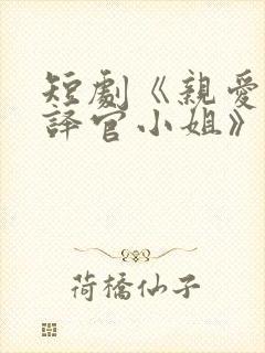 短剧《亲爱的翻译官小姐》