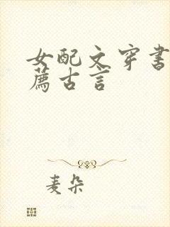 女配文穿书文推荐古言