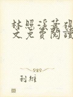 林照溪萧砚川全文免费阅读